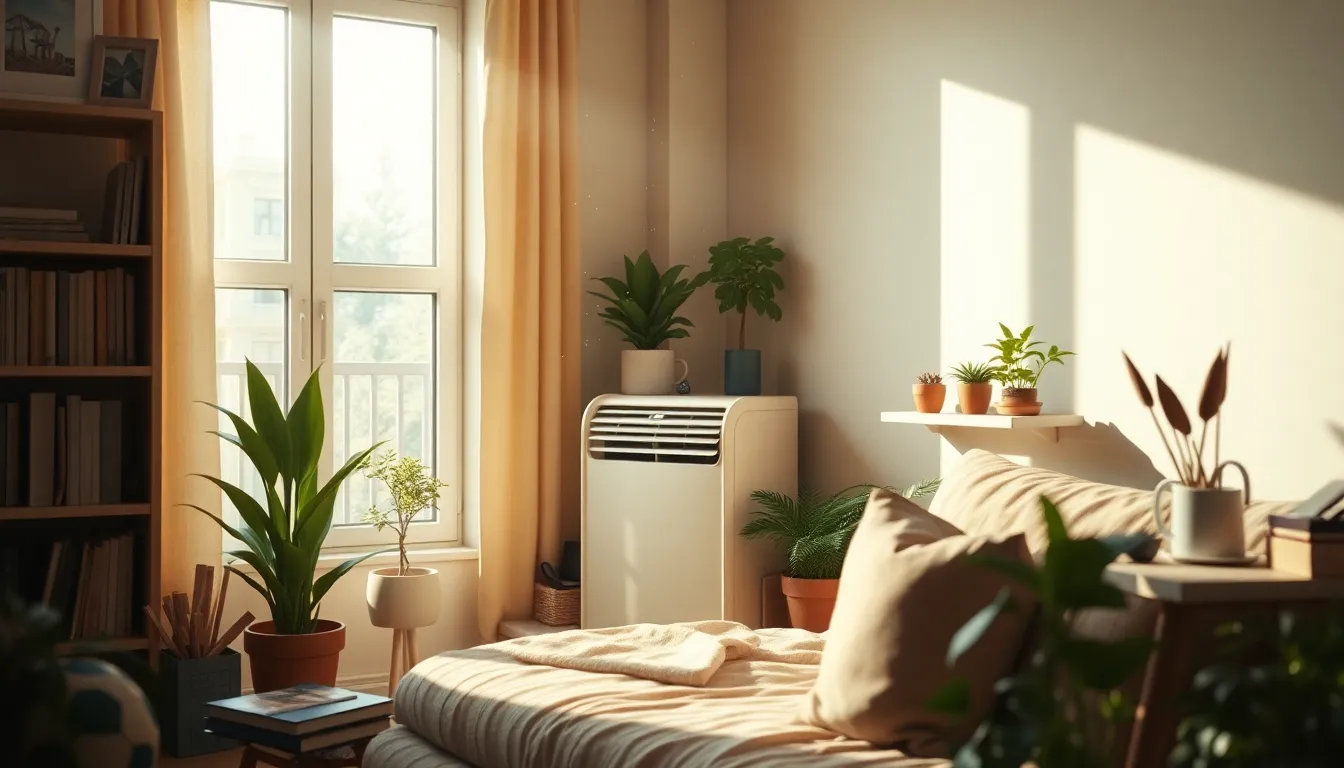 스마트 에어컨 원격 제어 모습