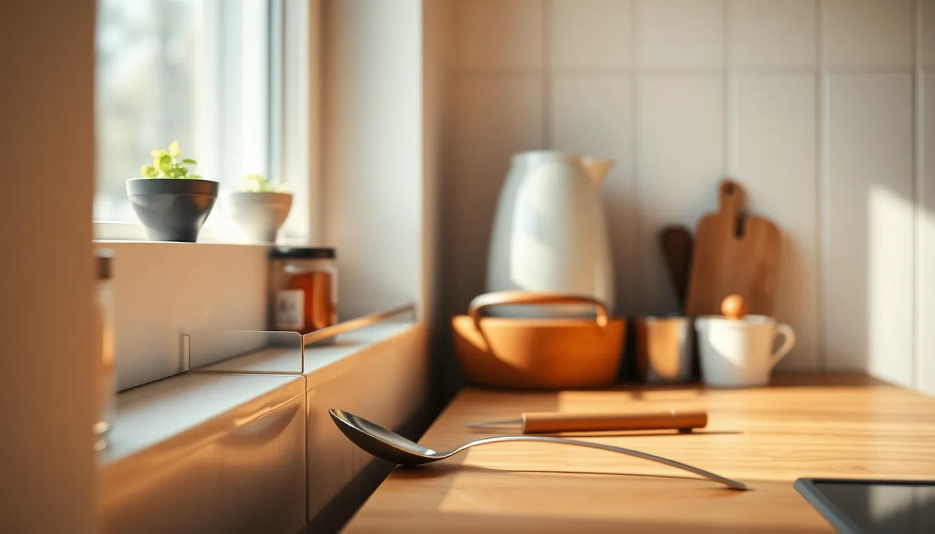 깔끔하게 정리된 1인 가구 주방의 모습